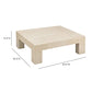Roxanne 46" Faux Travertine Indoor/Outdoor Concrete Coffee Table - Image 5