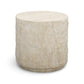 Roxanne Faux Travertine Indoor/Outdoor Concrete Side Table - Image 2