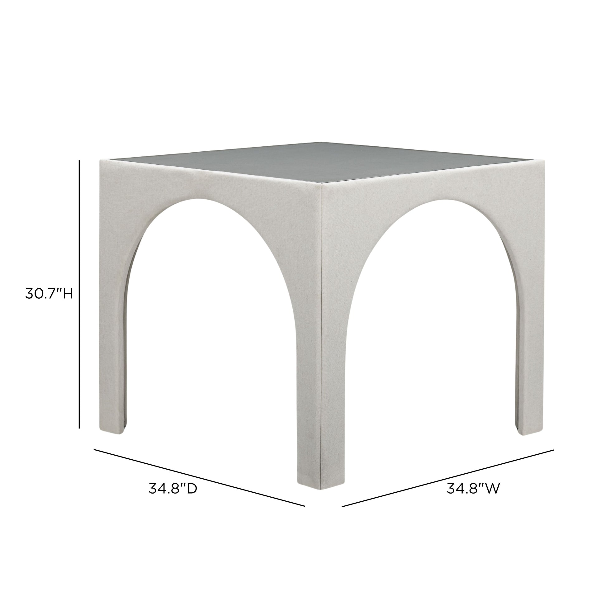 Tomlin 35" Square Mahjong Table - Cream - Image 6