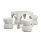 Tomlin 35" Square Mahjong Table - Cream - Image 7