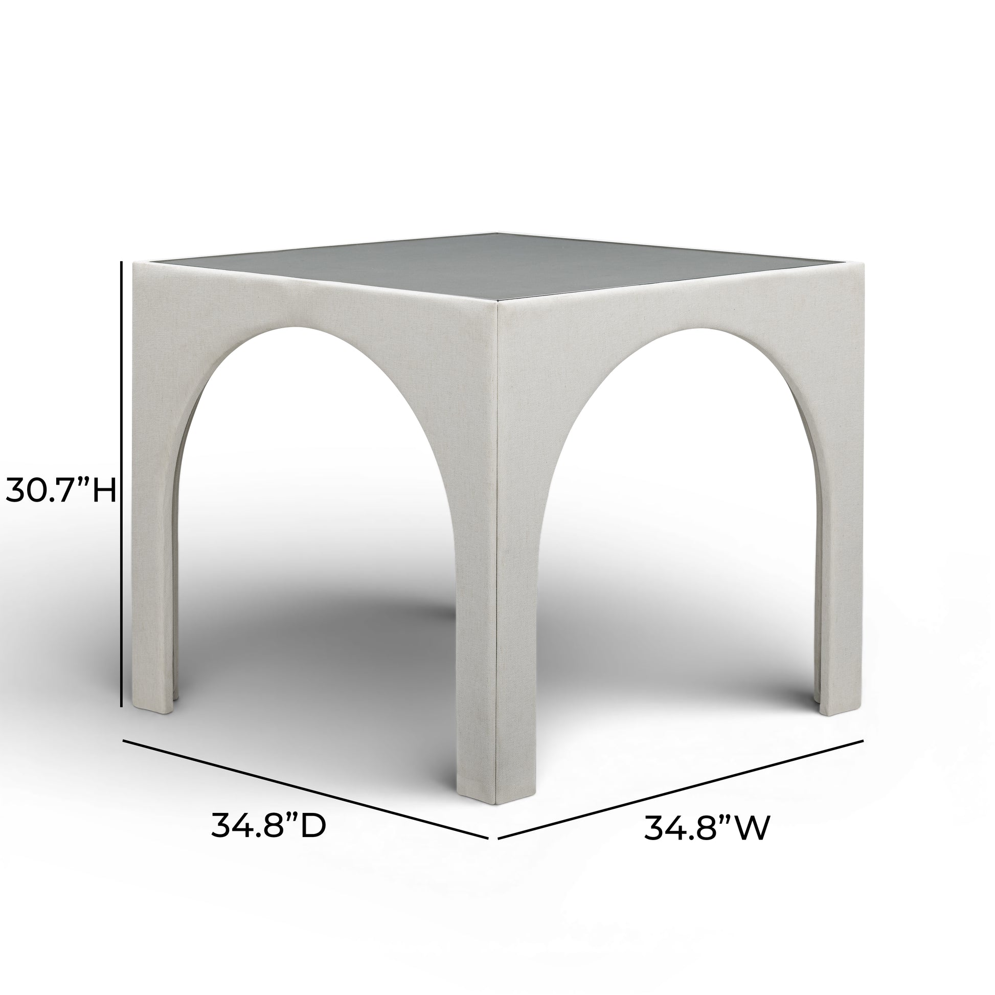 Tomlin 35" Square Mahjong Table - Cream - Image 6