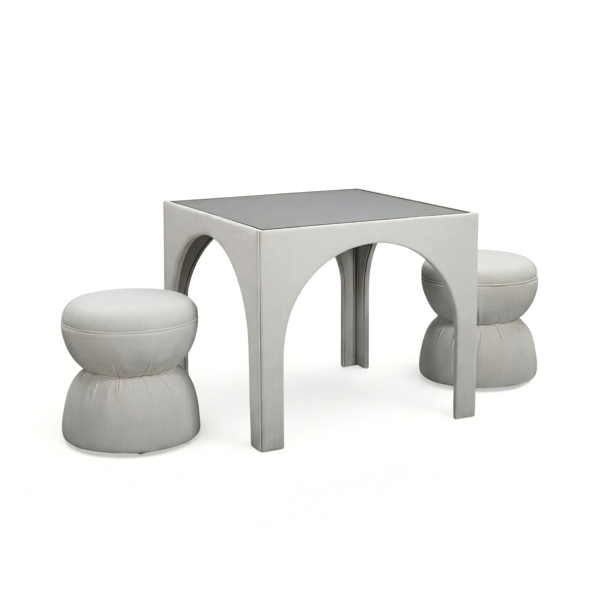 Tomlin 35" Square Mahjong Table - Cream - Image 7