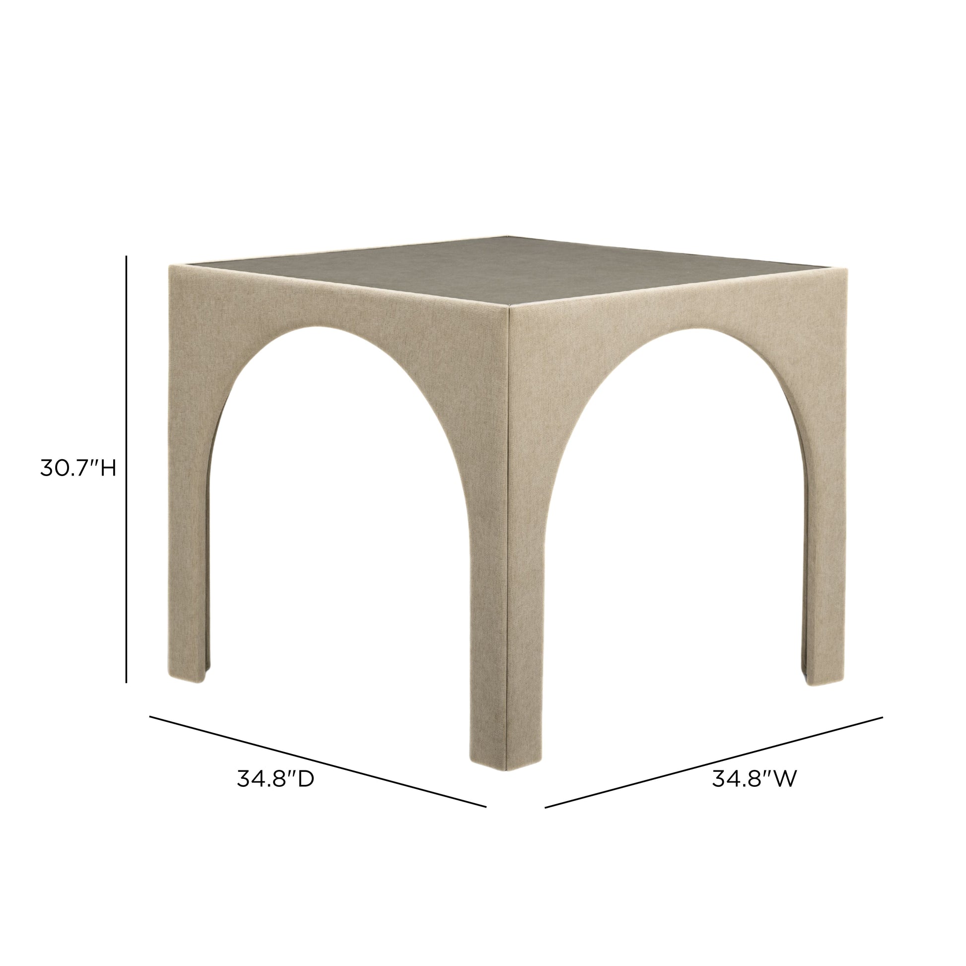 Tomlin 35" Square Mahjong Table - Tan - Image 6