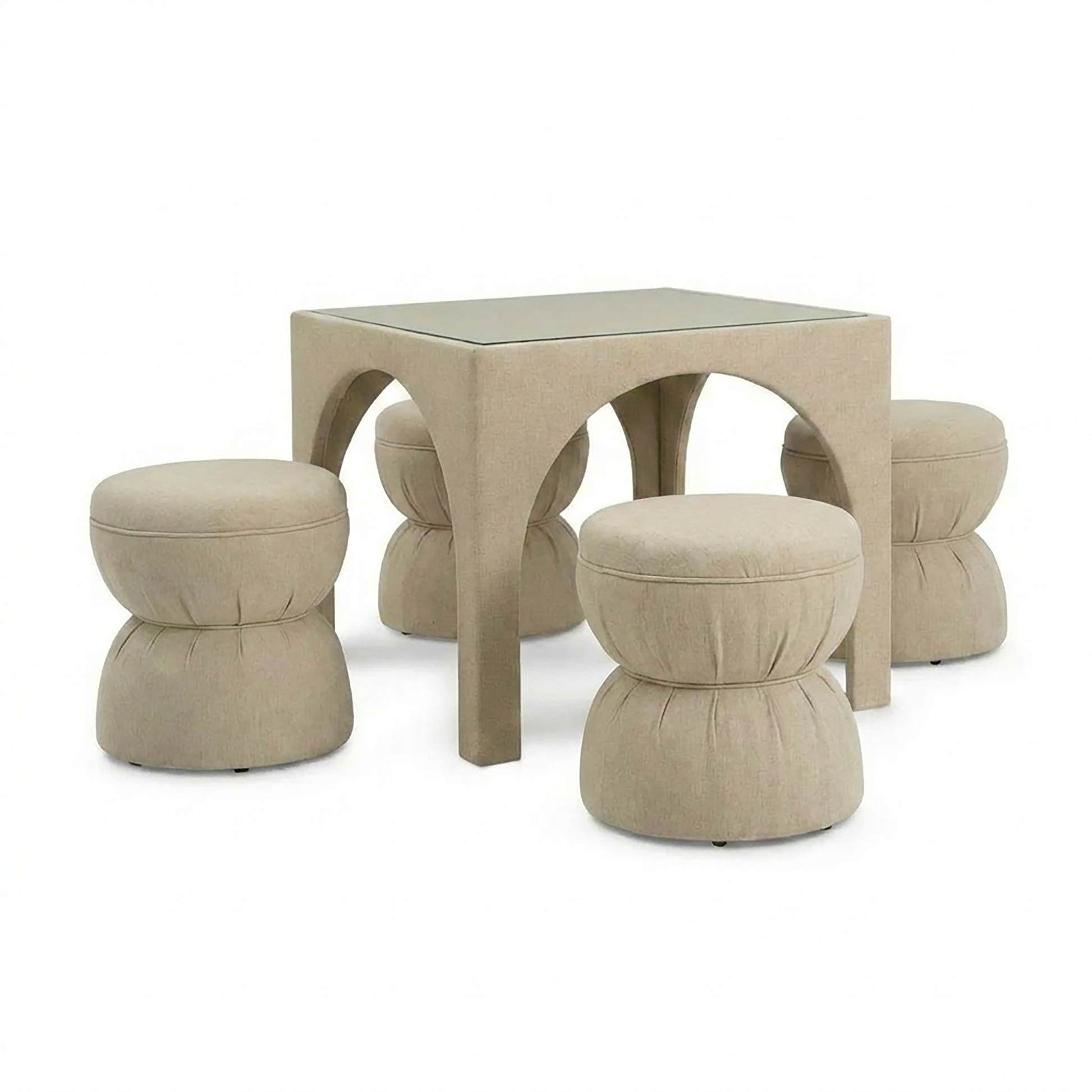 Tomlin 35" Square Mahjong Table - Tan - Image 7