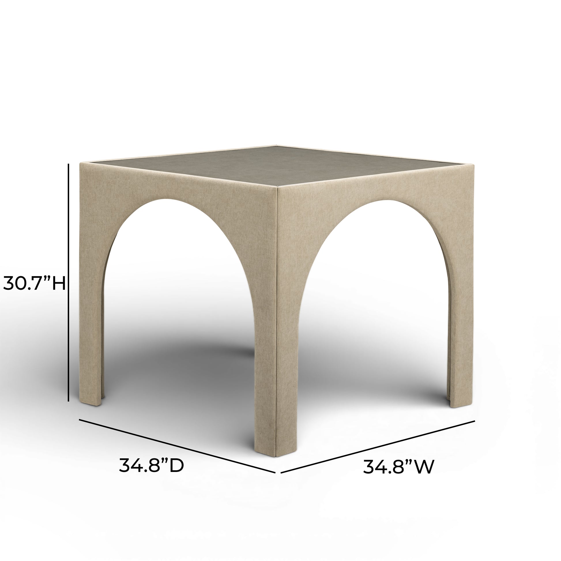 Tomlin 35" Square Mahjong Table - Tan - Image 6