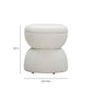 Tomlin Ruched Performance Fabric Game Ottoman - Cream - Image 5