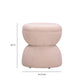 Tomlin Ruched Performance Fabric Game Ottoman - Light Pink - Image 5