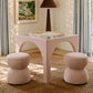 Tomlin Ruched Performance Fabric Game Ottoman - Light Pink - Image 6