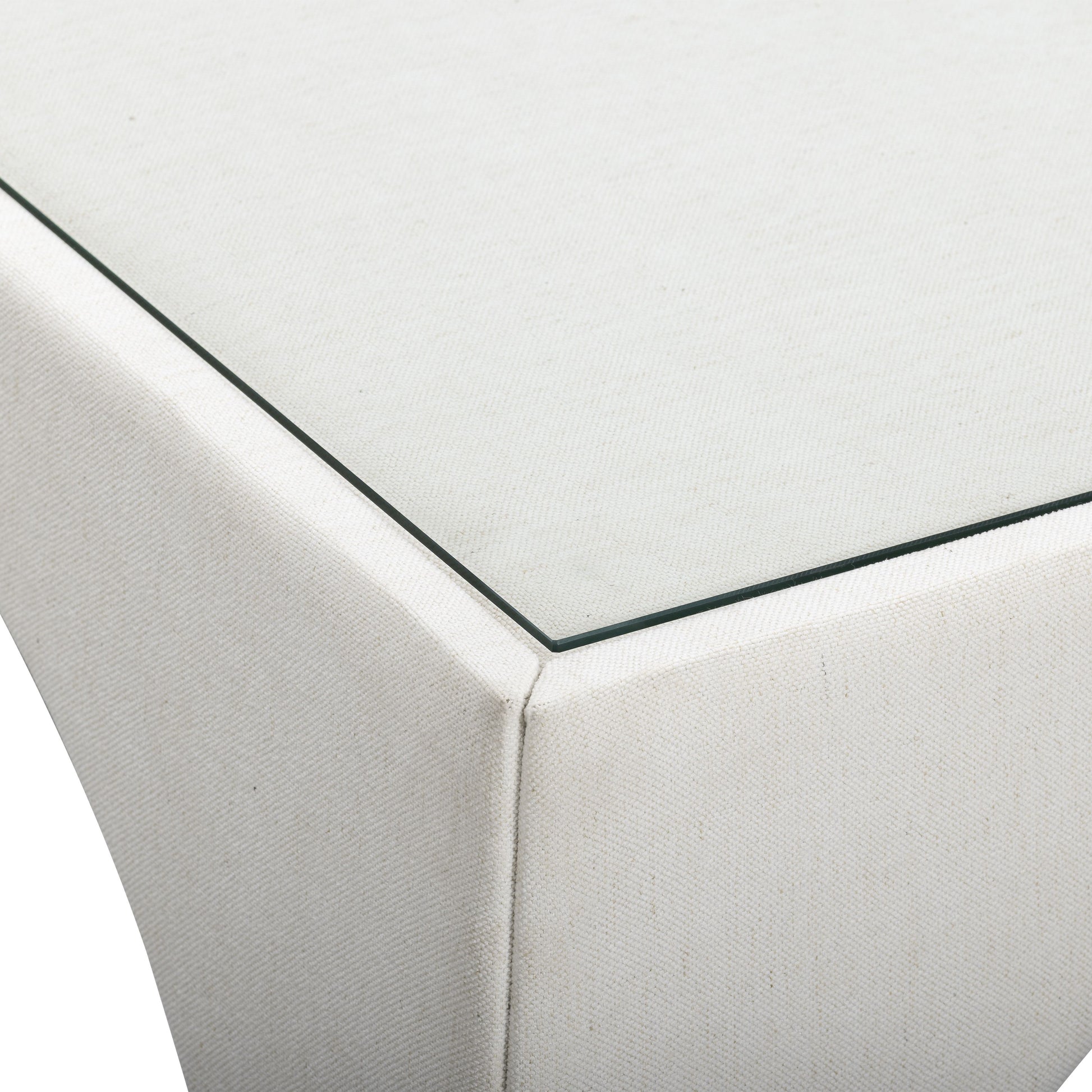 Tomlin Performance Chenille Game Table and Two Ottomans Set - Cream - Image 6