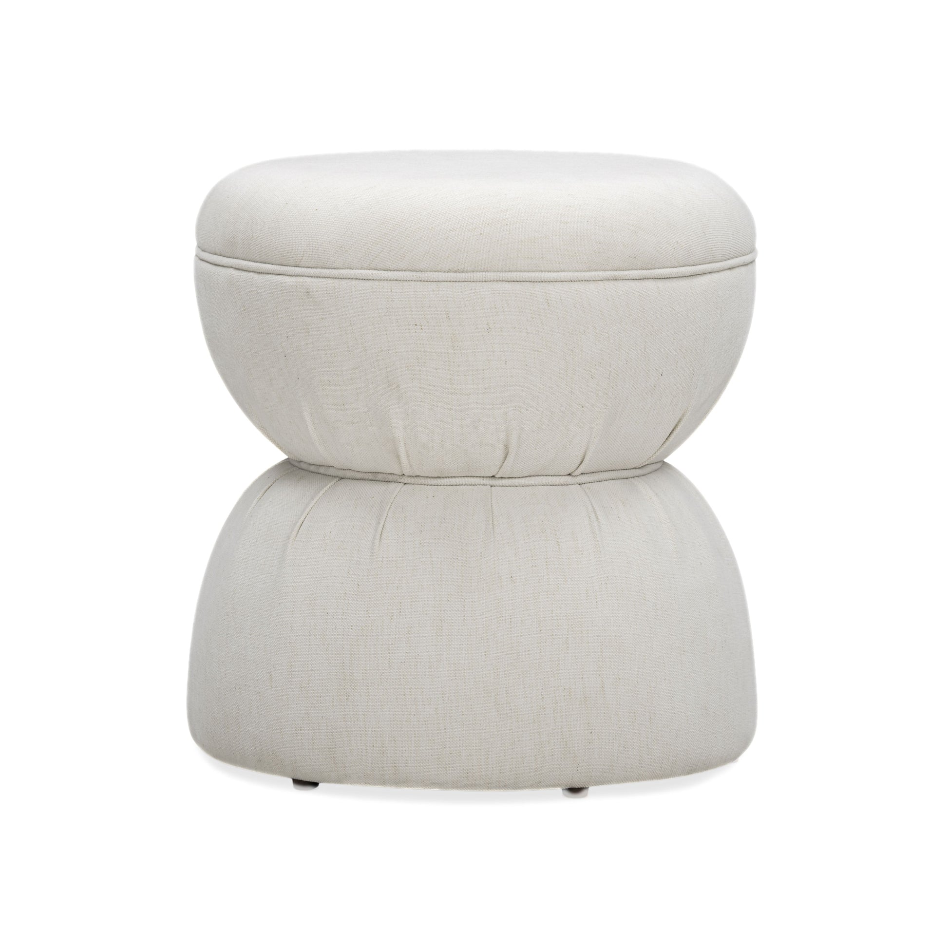 Tomlin Performance Chenille Game Table and Two Ottomans Set - Cream - Image 8