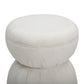 Tomlin Performance Chenille Game Table and Two Ottomans Set - Cream - Image 9