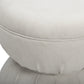 Tomlin Performance Chenille Game Table and Two Ottomans Set - Cream - Image 10