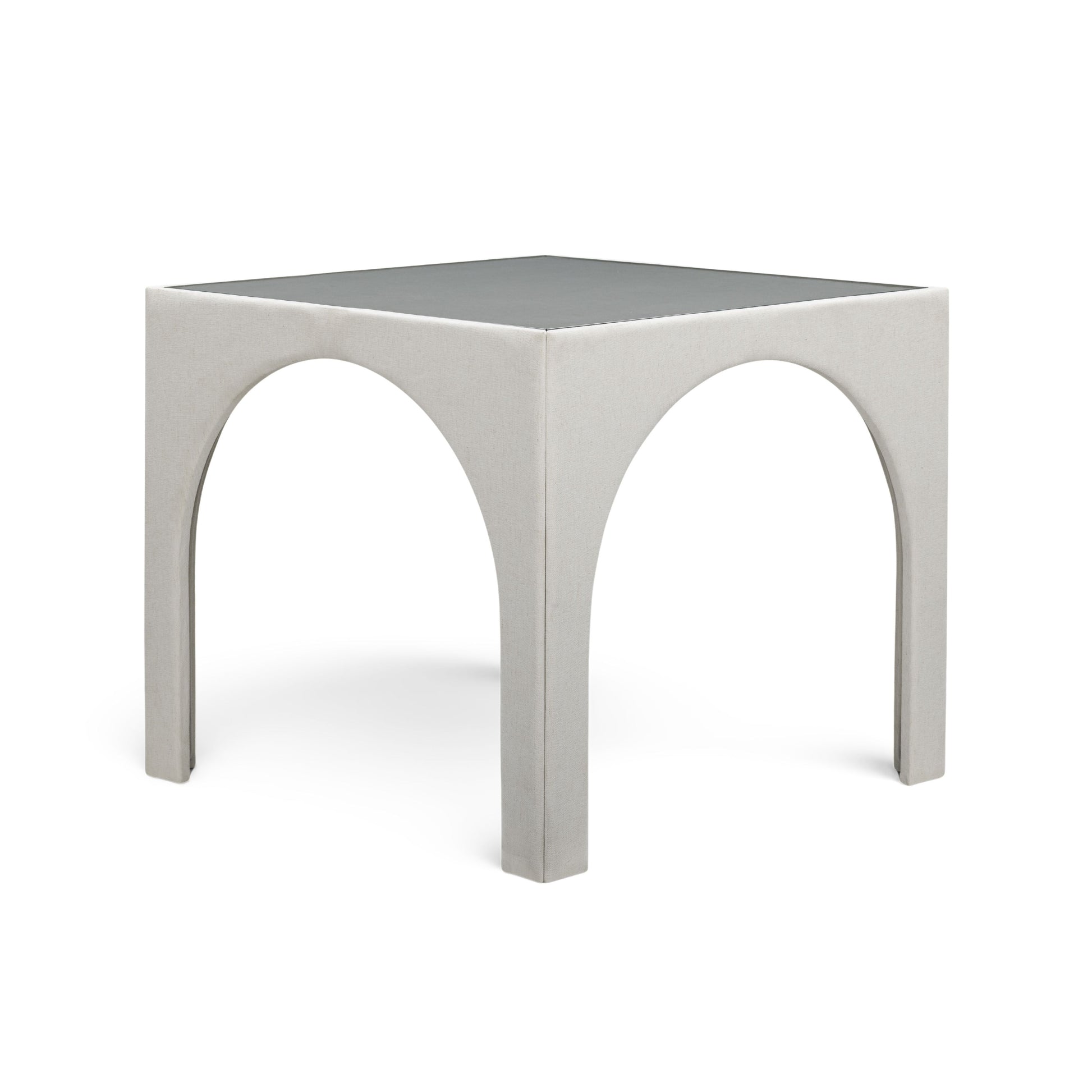 Tomlin Performance Chenille Game Table and Two Ottomans Set - Cream - Image 4