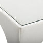 Tomlin Performance Chenille Game Table and Two Ottomans Set - Cream - Image 6