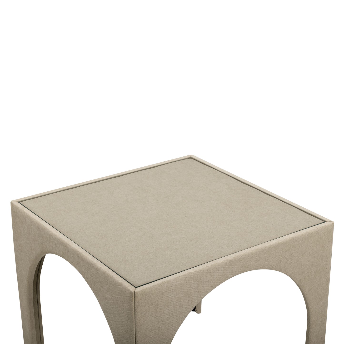 Tomlin Performance Chenille Game Table and Two Ottomans Set - Tan - Image 6