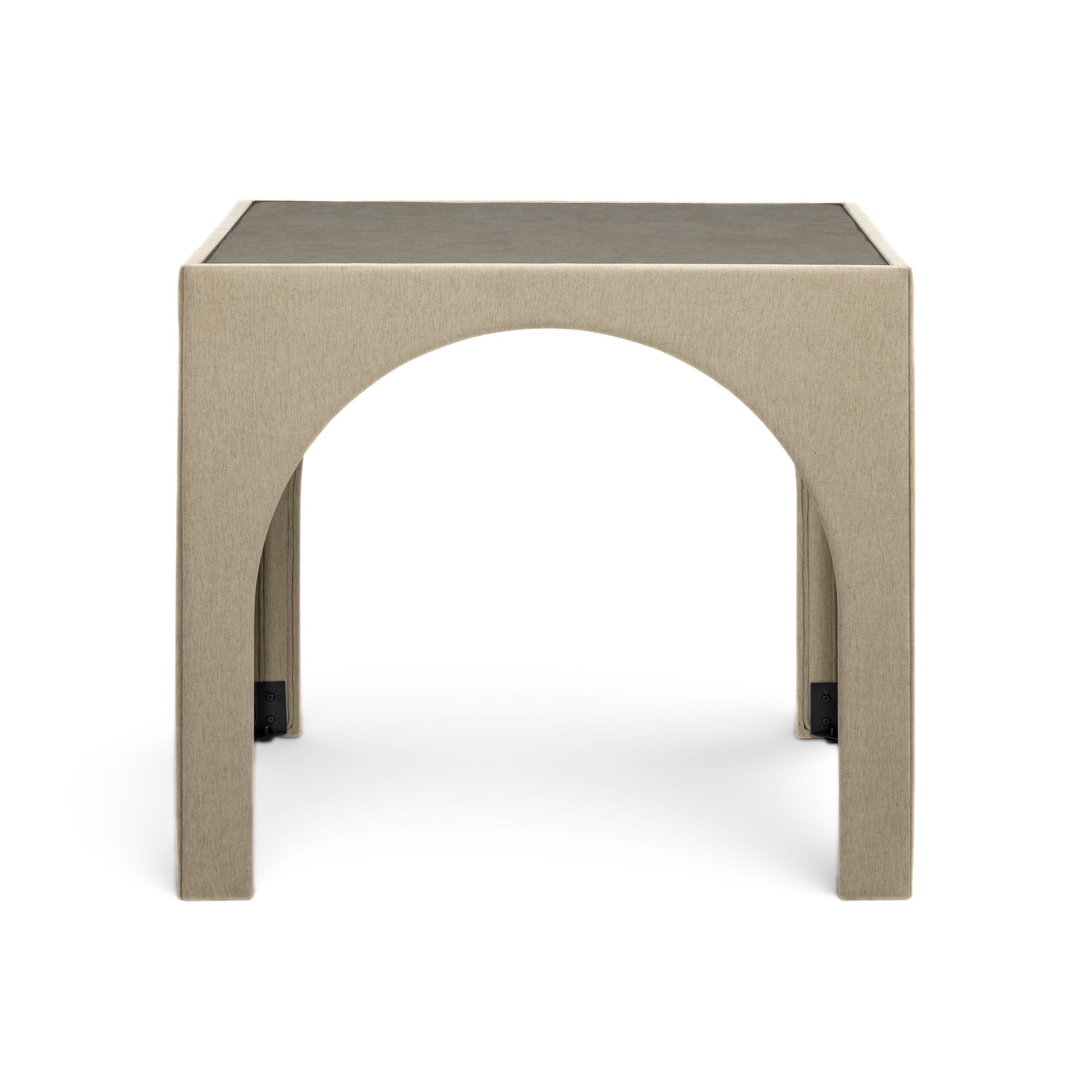 Tomlin Performance Chenille Game Table and Two Ottomans Set - Tan - Image 5