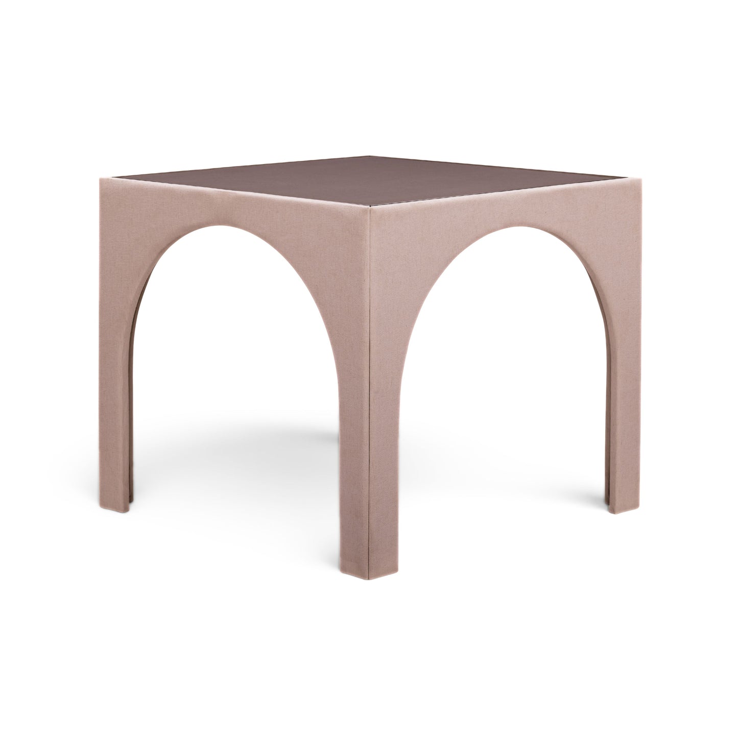 Tomlin Performance Chenille Game Table and Two Ottomans Set - Light Pink - Image 3