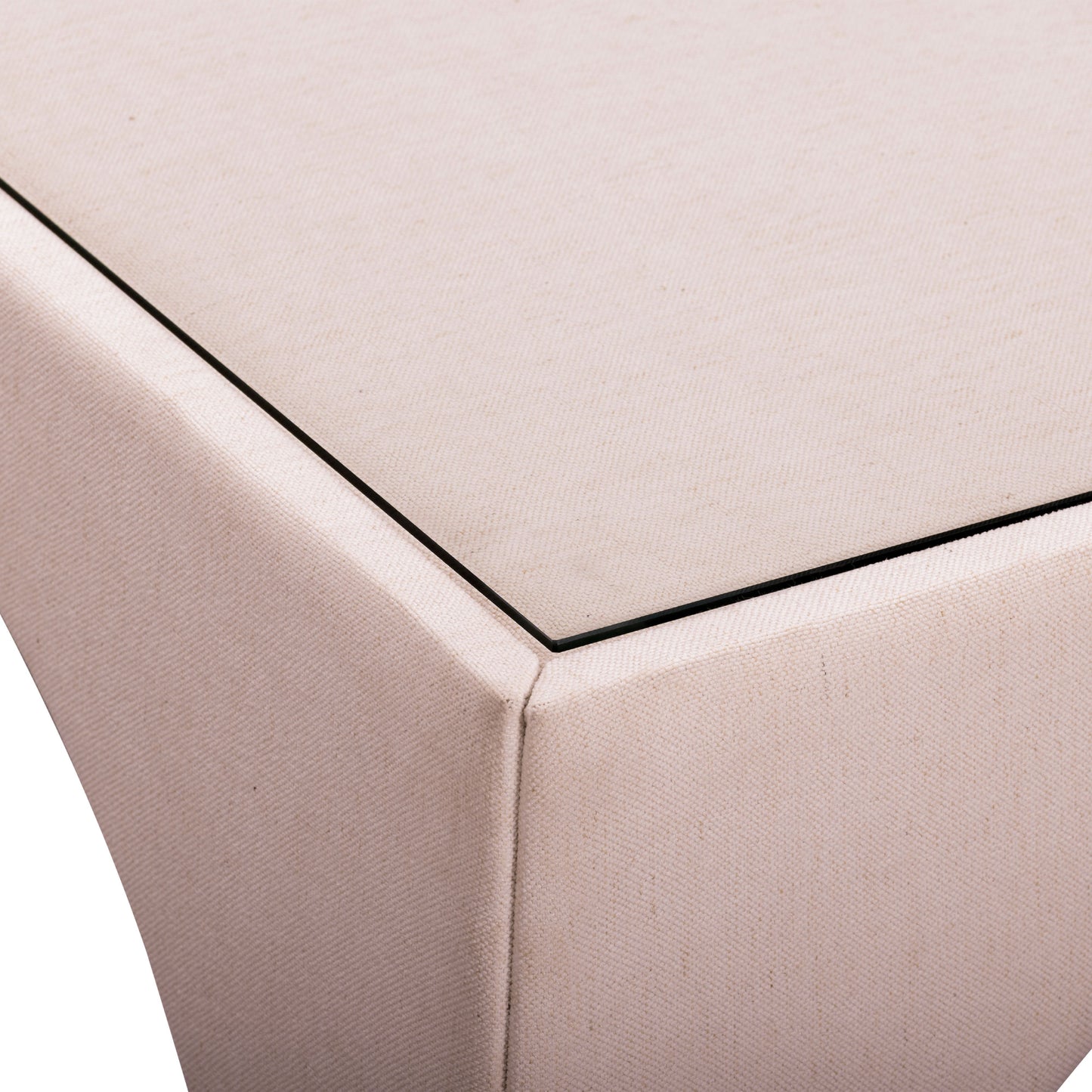Tomlin Performance Chenille Game Table and Two Ottomans Set - Light Pink - Image 6