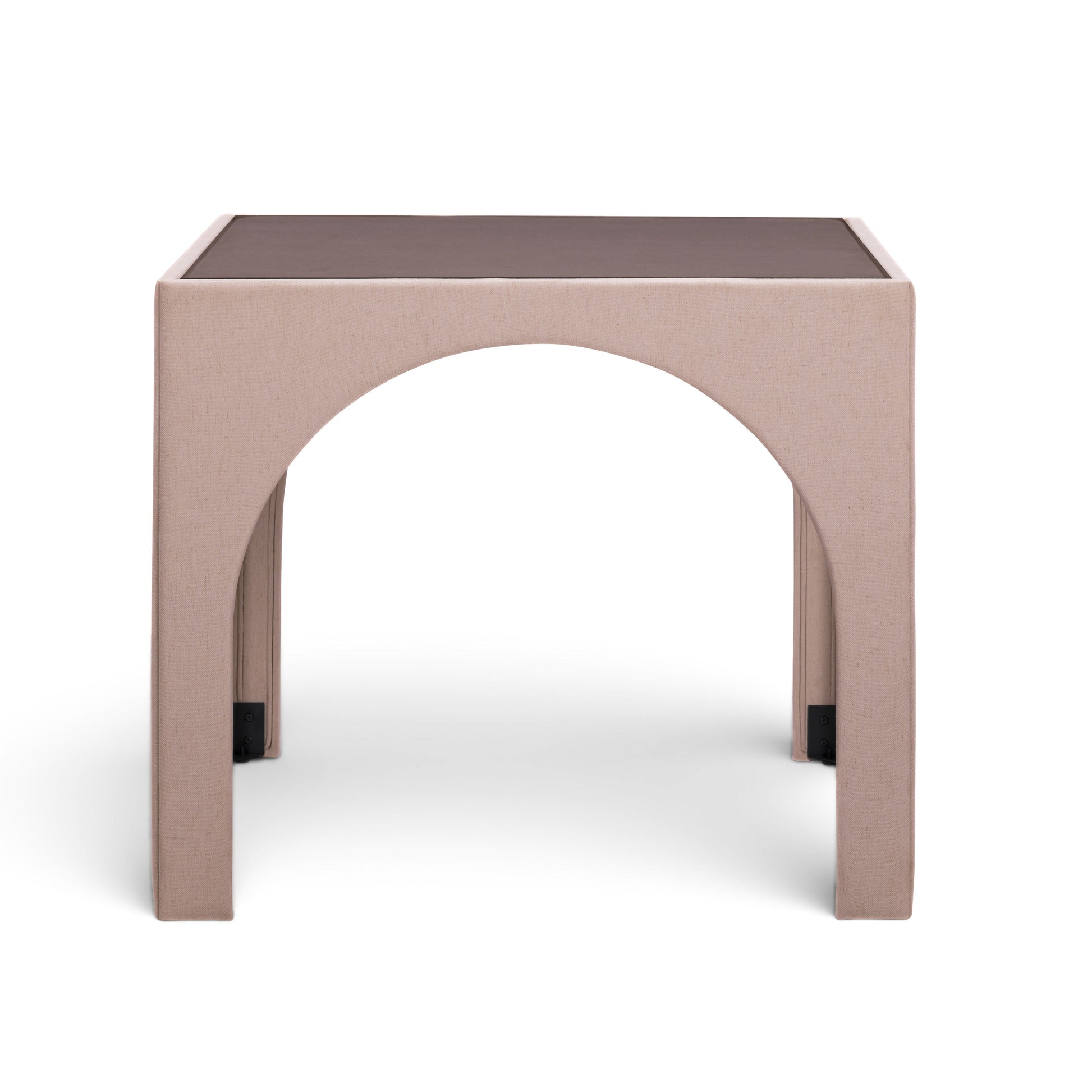 Tomlin Performance Chenille Game Table and Two Ottomans Set - Light Pink - Image 5