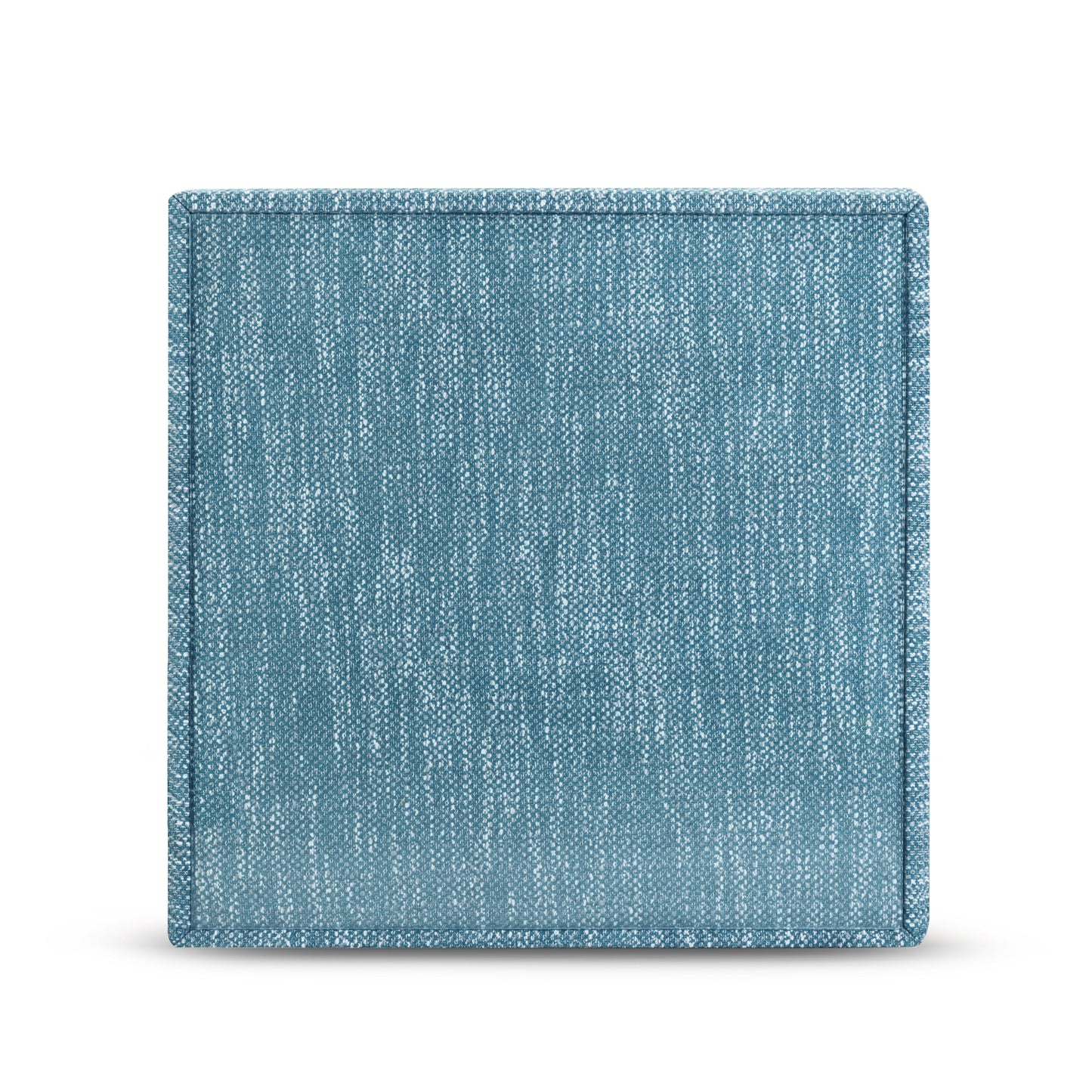 Tomlin Performance Chenille Game Table and Two Ottomans Set - Teal - Image 7