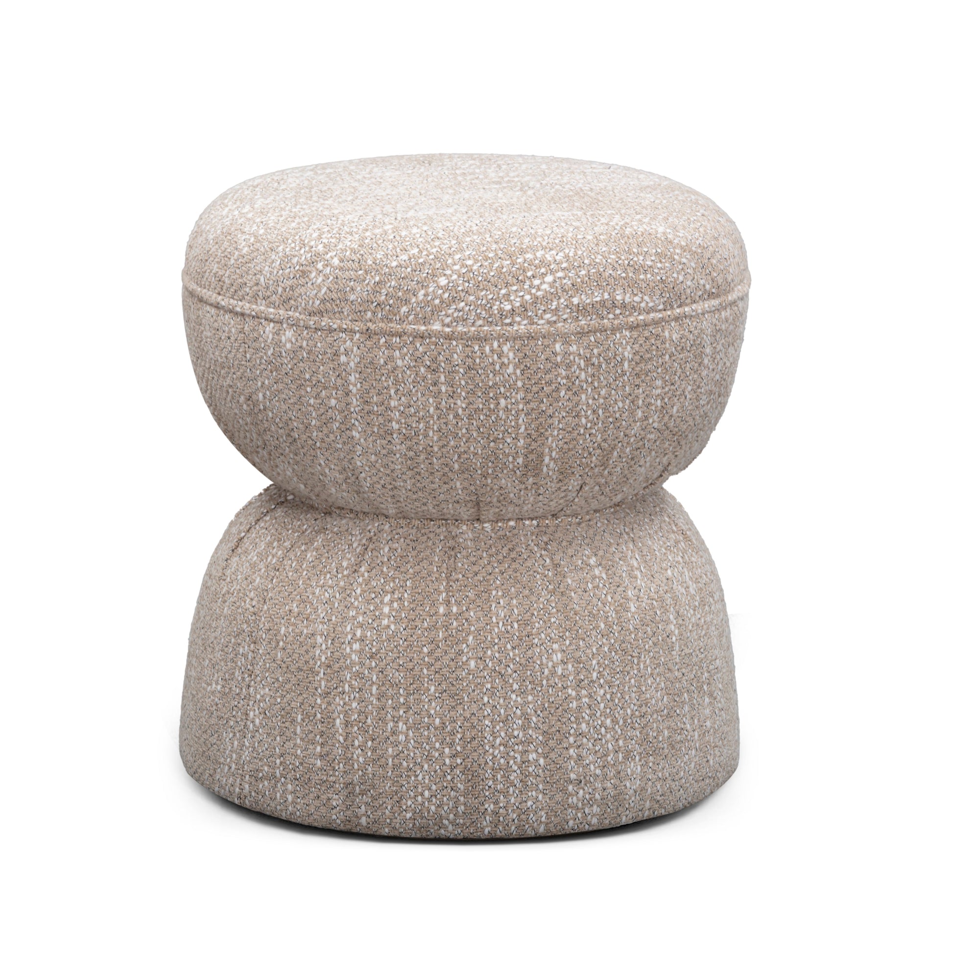 Tomlin Performance Chenille Game Table and Two Ottomans Set - Beige - Image 8