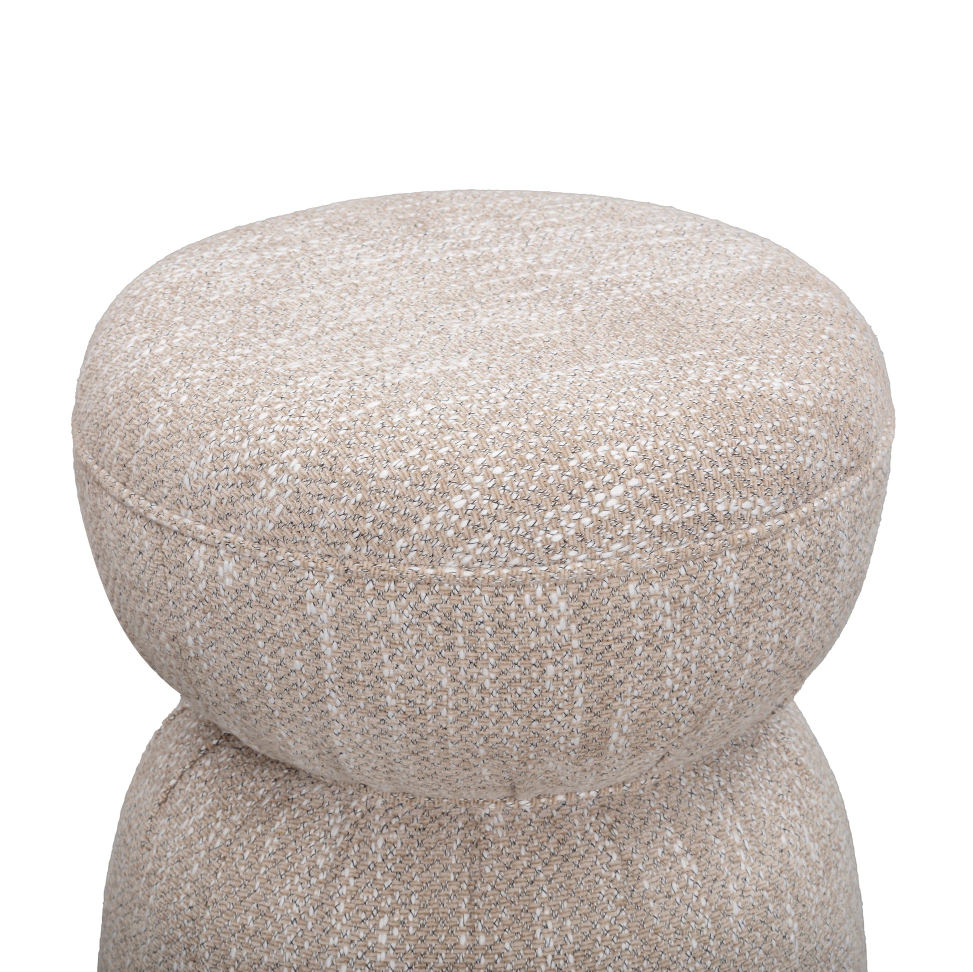 Tomlin Performance Chenille Game Table and Two Ottomans Set - Beige - Image 9