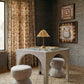 Tomlin Performance Chenille Game Table and Two Ottomans Set - Beige - Image 2