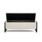 Abby 52" Nubby Fabric Storage Bench - Cream - Image 5
