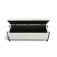 Abby 52" Nubby Fabric Storage Bench - Cream - Image 6