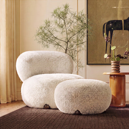 Pucker Ottoman - Natural - Image 1