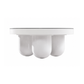 Jasper 33" White Glossy Round Coffee Table - Image 3