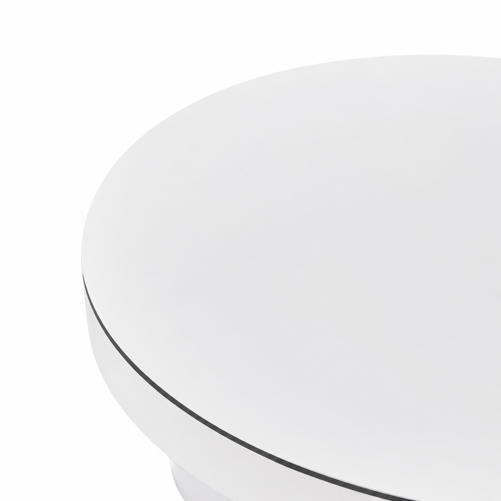 Jasper 33" White Glossy Round Coffee Table - Image 4