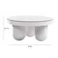 Jasper 33" White Glossy Round Coffee Table - Image 6