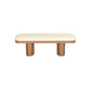 Ollie 48" White Performance Boucle Wooden Bench - Image 3