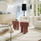 Claire Textured Accent Stool - Brown - Image 2