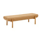 Julianna 56" Textured Performance Fabric Bench - Yellow - Image 3