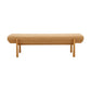 Julianna 56" Textured Performance Fabric Bench - Yellow - Image 3