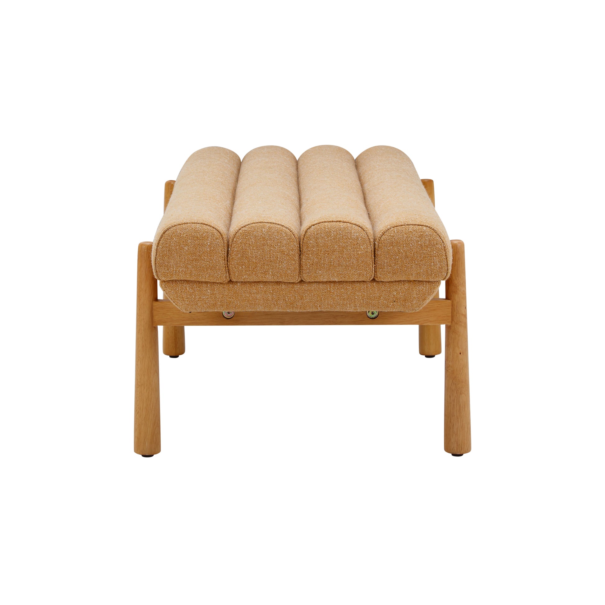 Julianna 56" Textured Performance Fabric Bench - Yellow - Image 5