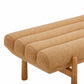 Julianna 56" Textured Performance Fabric Bench - Yellow - Image 4