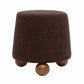 Jaine Ottoman - Chocolate Brown - Image 3