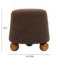 Jaine Ottoman - Chocolate Brown - Image 6