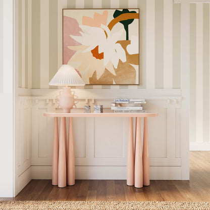 Titan 47" Glossy Console Table - Rose - Image 1
