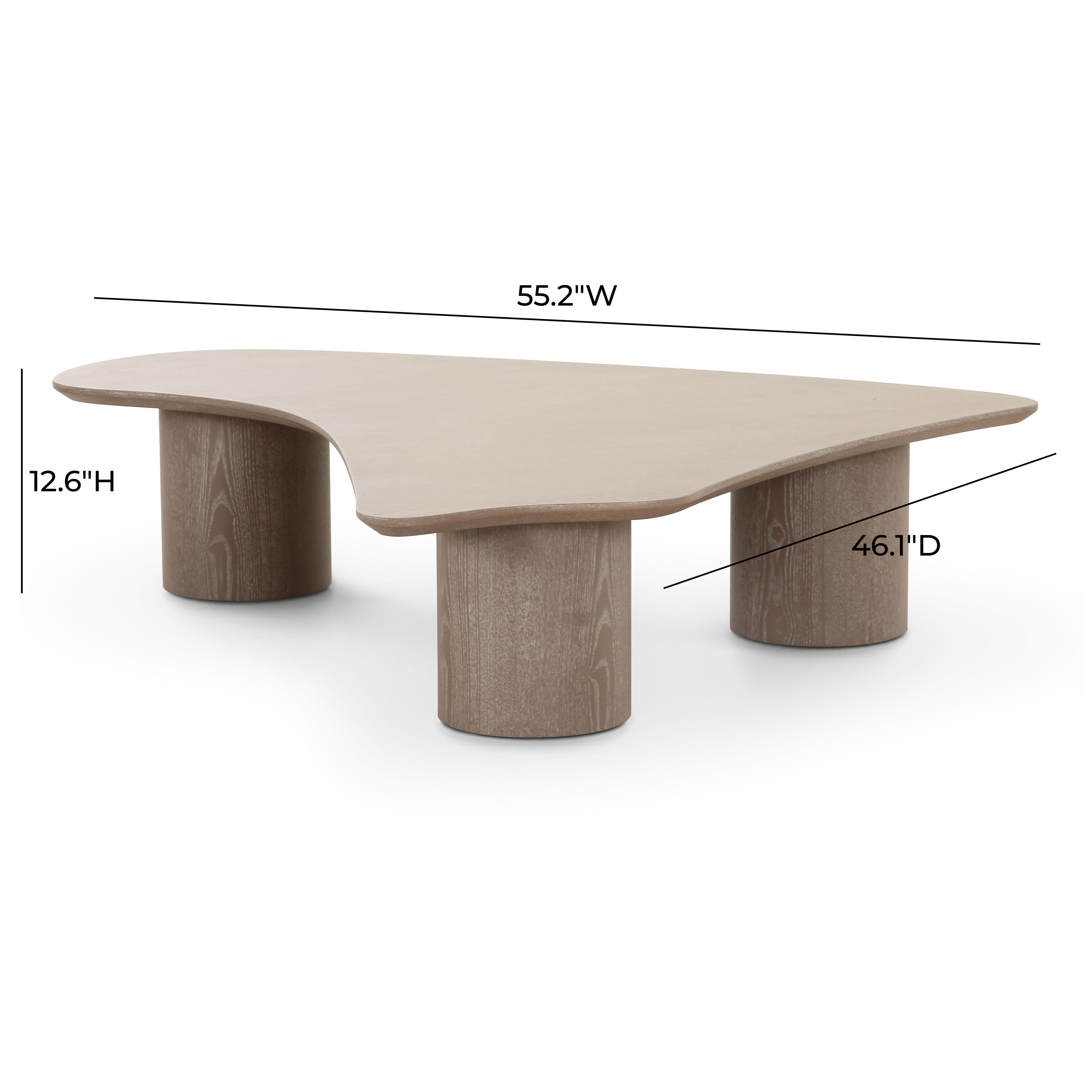 Rhema 2-Piece Washed Ash Nesting Coffee Table Set | TOV Furniture