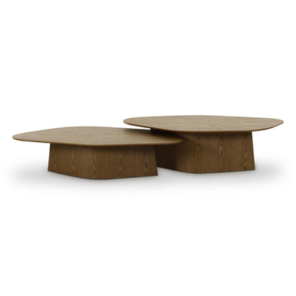 Roche 2-Piece Ash Nesting Coffee Table Set - Brown - Image 1