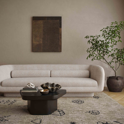 Yoko Black Coffee Table (32"-39") - Small - Image 1