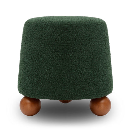 Jaine Ottoman - Forest Green - Image 1