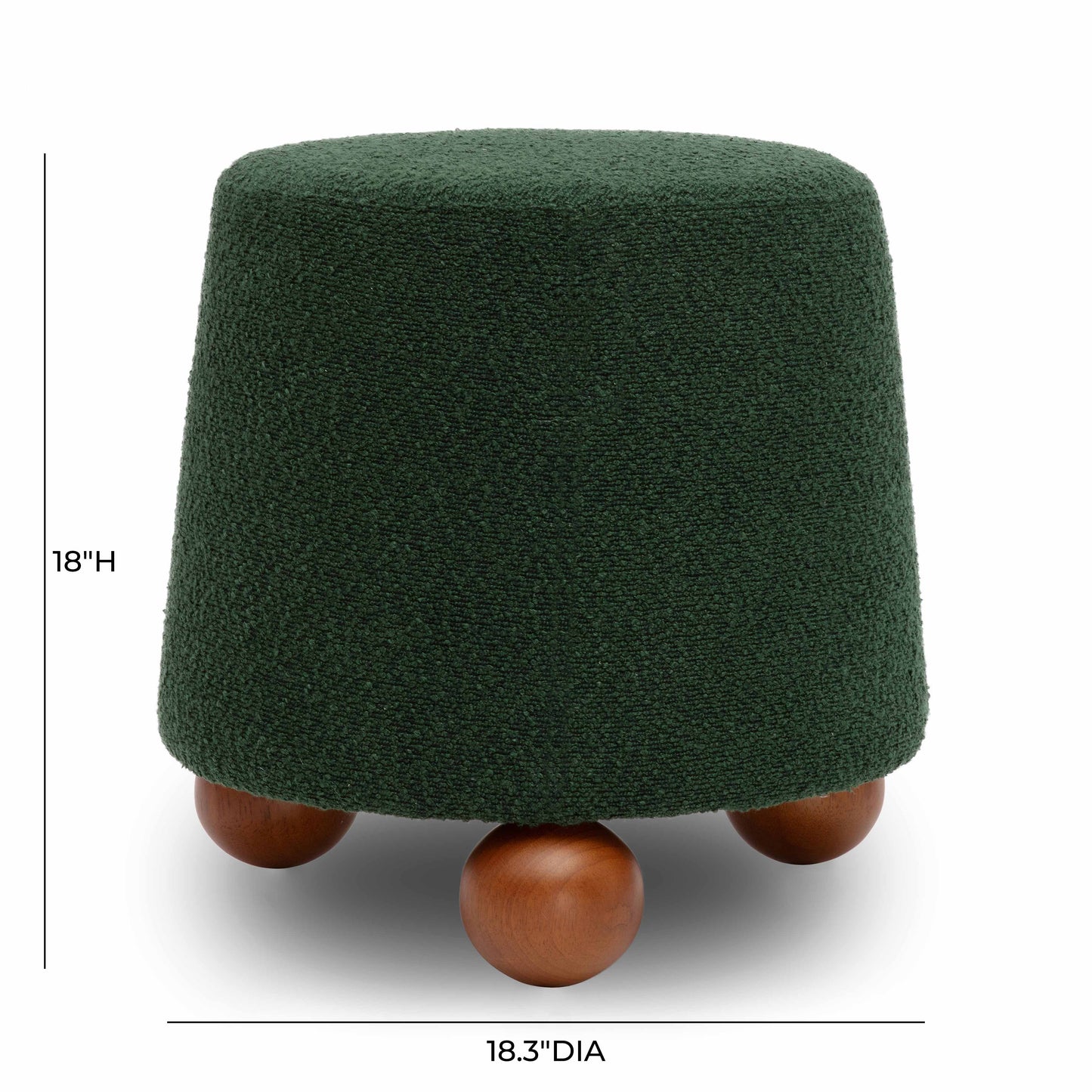 Jaine Ottoman - Forest Green - Image 7