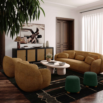 Jaine Ottoman - Forest Green - Image 1