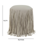 Shag Me Performance Vegan Leather Ottoman - Grey - Image 5