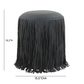 Shag Me Performance Vegan Leather Ottoman - Black - Image 5